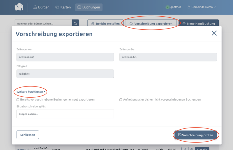 Datei:Screenshot Vorschreibung-exportieren.png